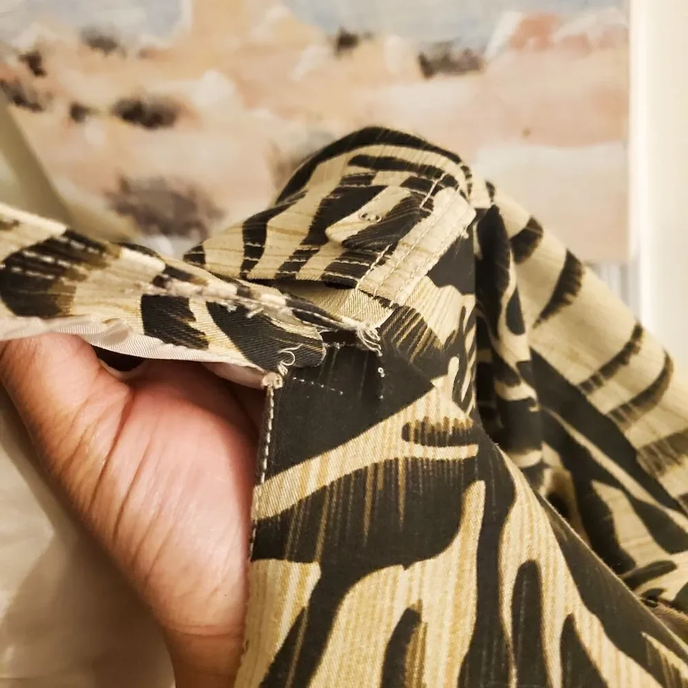 Vintage Josephine Chaus Zebra Print Blazer Sz 12